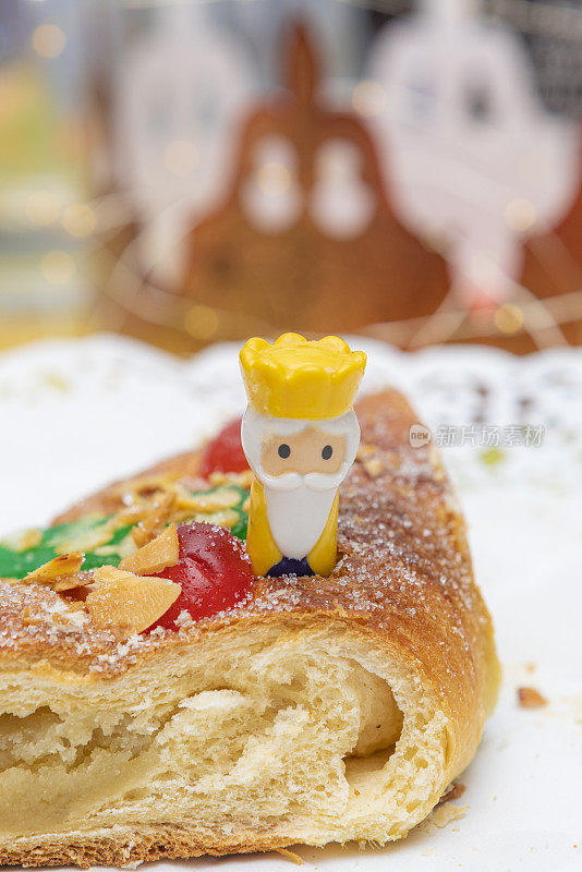 Roscon de Reyes，西班牙圣诞节的传统蛋糕
